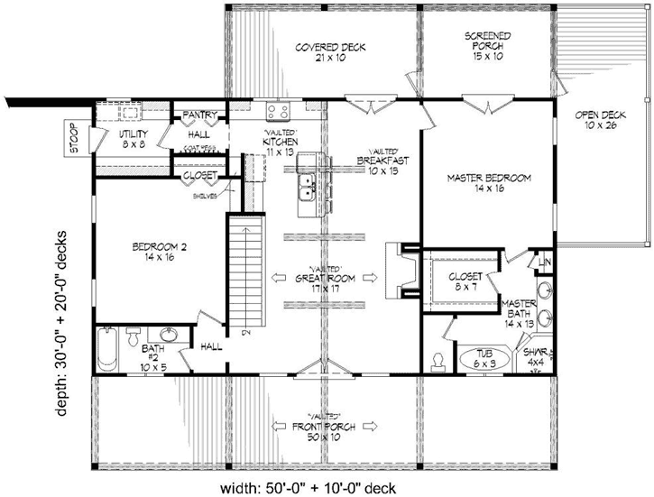 Main Floor Plan: 87-197
