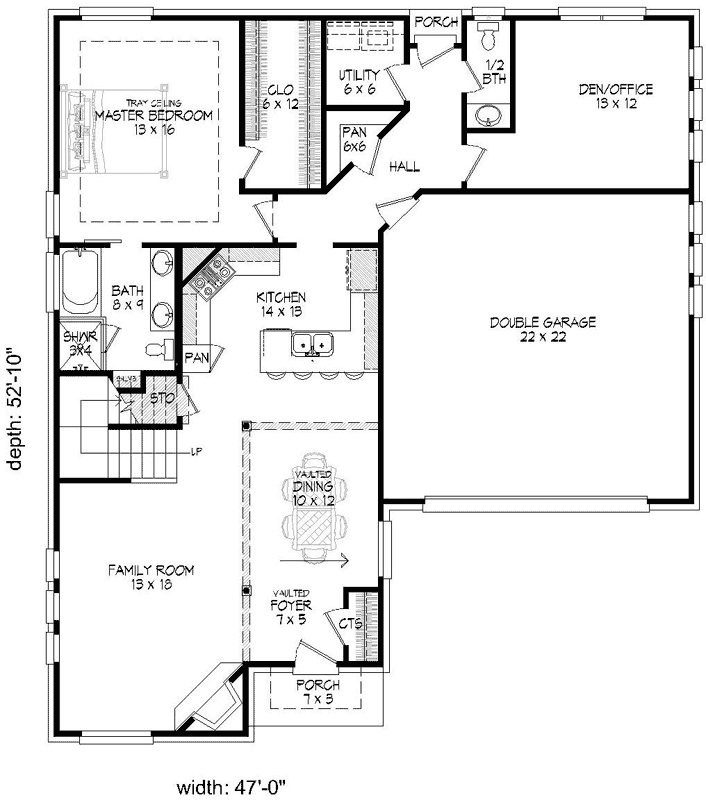 Main Floor Plan: 87-198