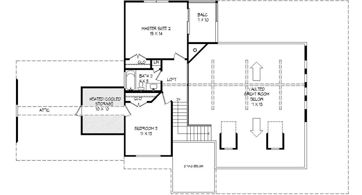 Upper/Second Floor Plan: 87-201