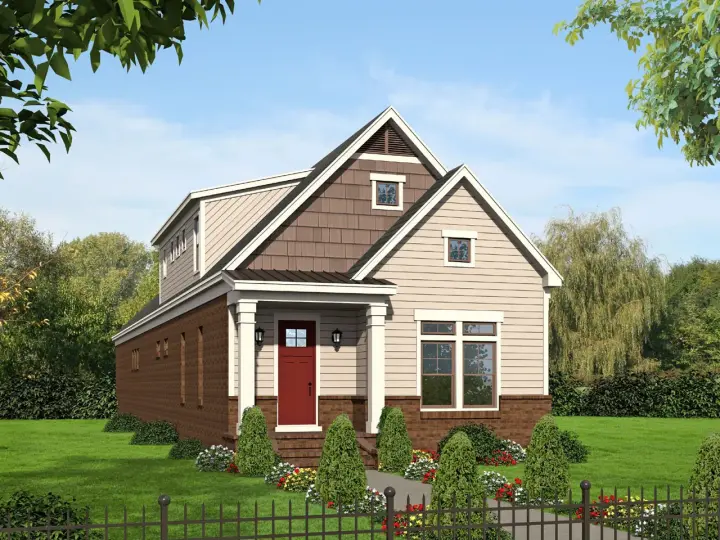 Bungalow house plans 87-202 - front exterior, 2,571 sq ft, 3 bed, 2 bath house plans | Monster House Plans
