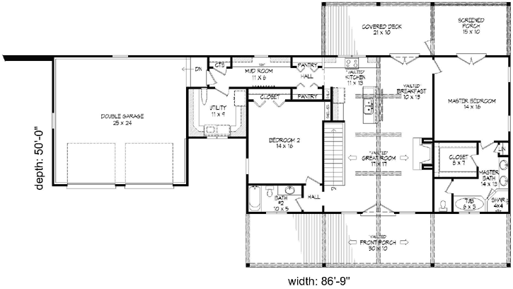 Main Floor Plan: 87-203