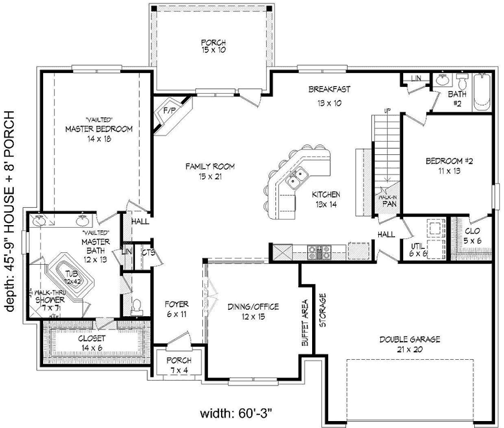 Main Floor Plan: 87-204
