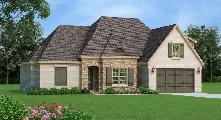 European house plans 87-205 - front exterior, 2,964 sq ft, 4 bed, 3 bath house plans | Monster House Plans
