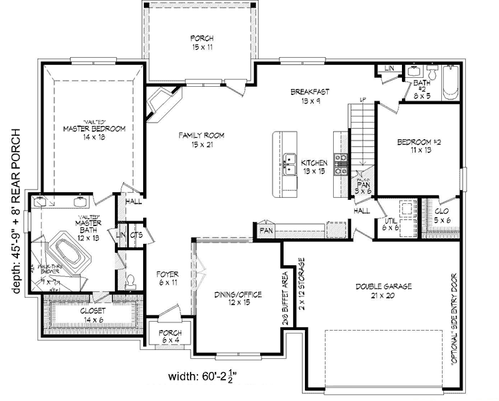 Main Floor Plan: 87-206