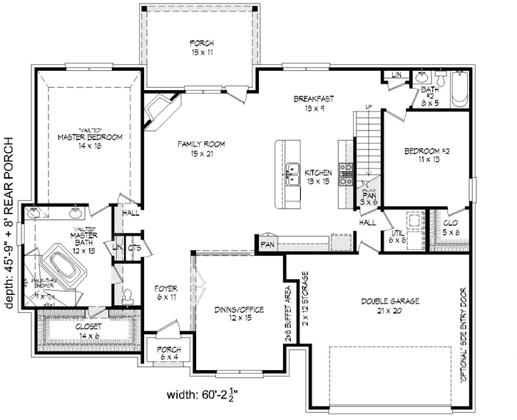 Main Floor Plan: 87-207