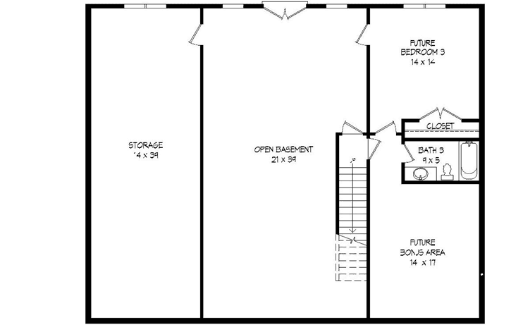 Lower Floor Plan: 87-211