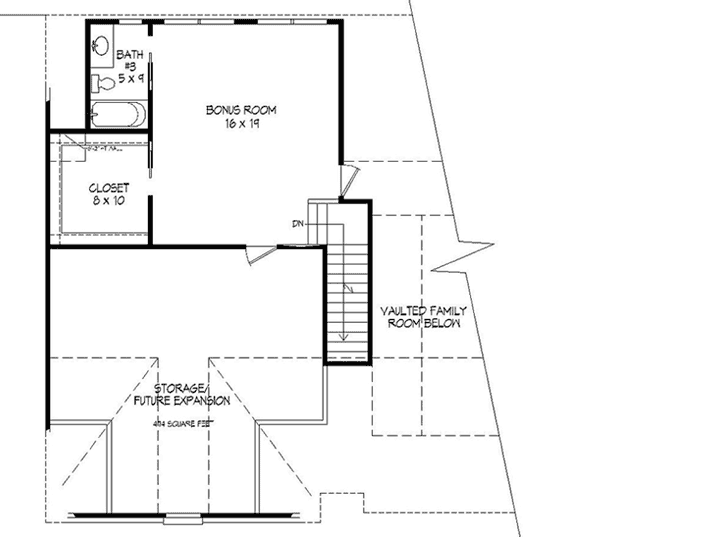 Upper/Second Floor Plan: 87-212
