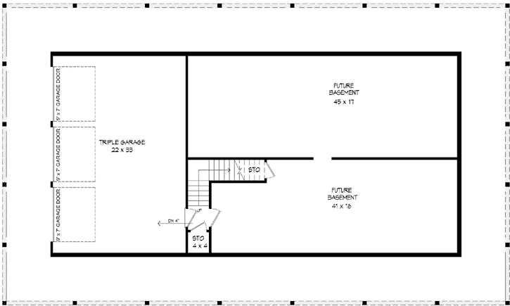 Lower Floor Plan: 87-219