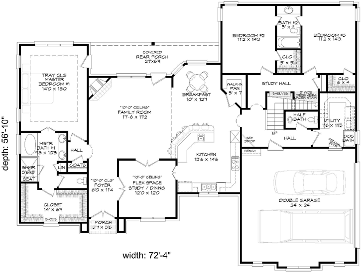 Main Floor Plan: 87-220
