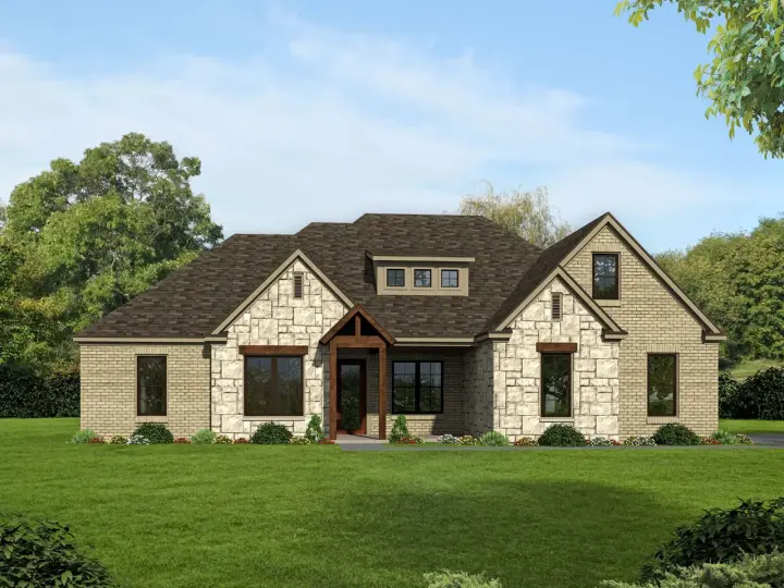 Traditional house plans 87-225 - front exterior, 3,585 sq ft, 3 bed, 3 bath house plans | Monster House Plans