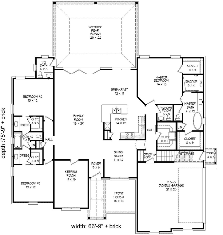 Main Floor Plan: 87-225
