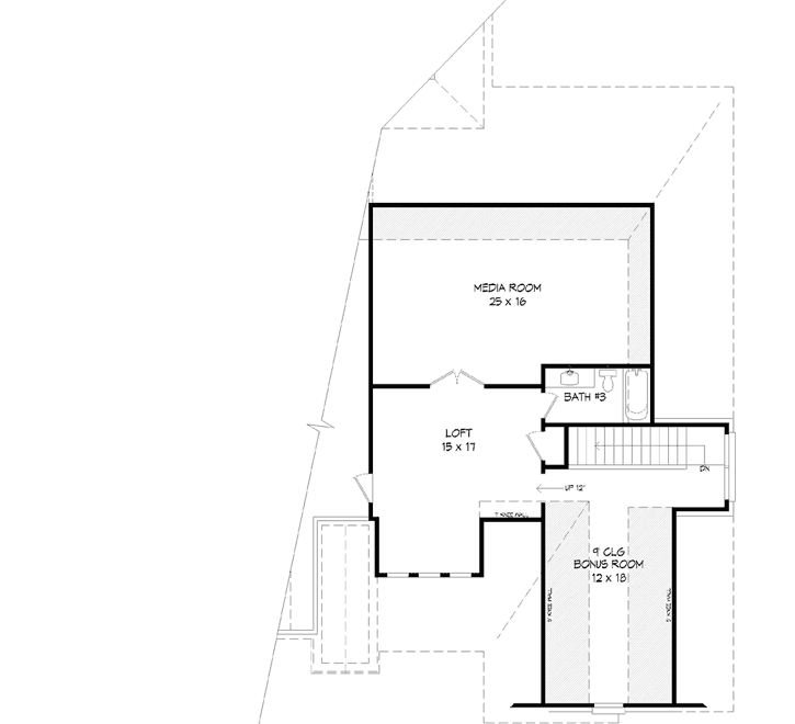Upper/Second Floor Plan: 87-225