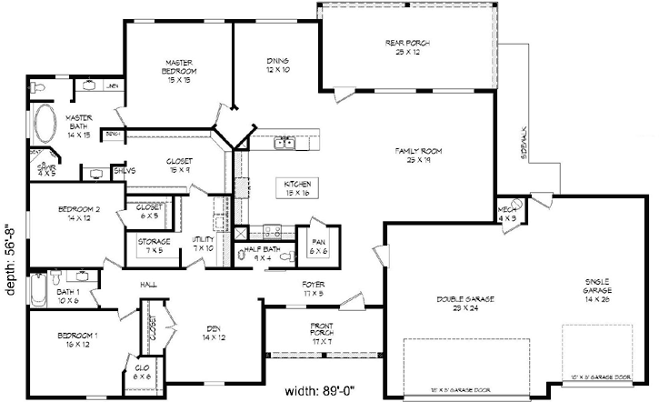 Main Floor Plan: 87-227