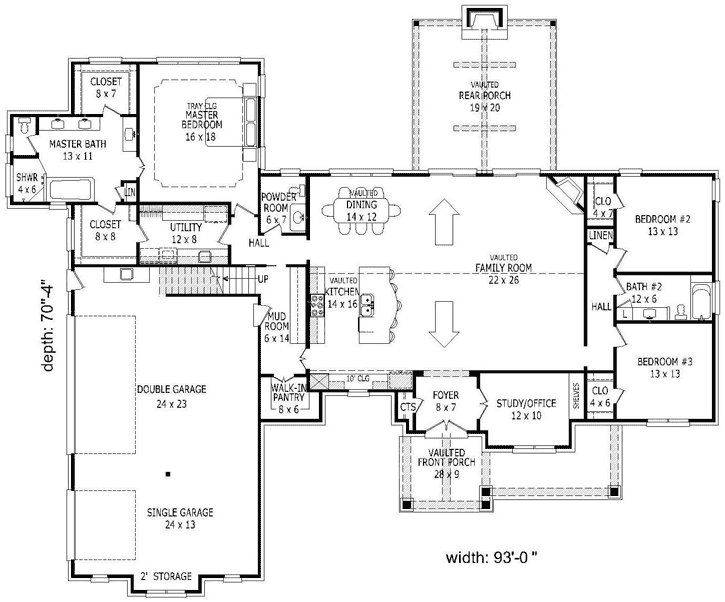 Main Floor Plan: 87-234