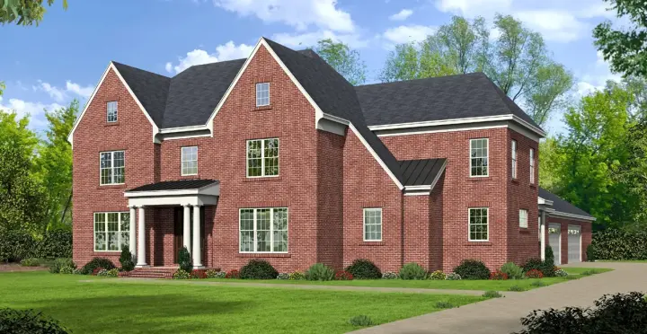Traditional house plans 87-237 - front exterior, 5,130 sq ft, 4 bed, 3 bath house plans | Monster House Plans