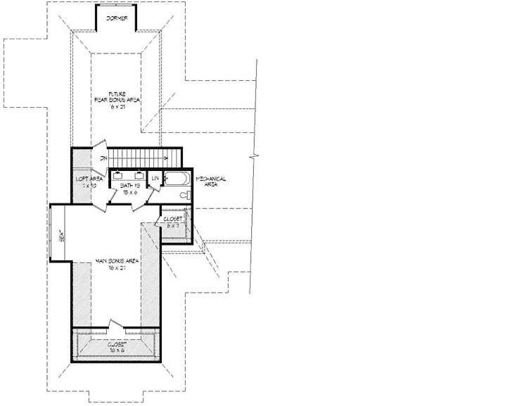 Upper/Second Floor Plan: 87-239