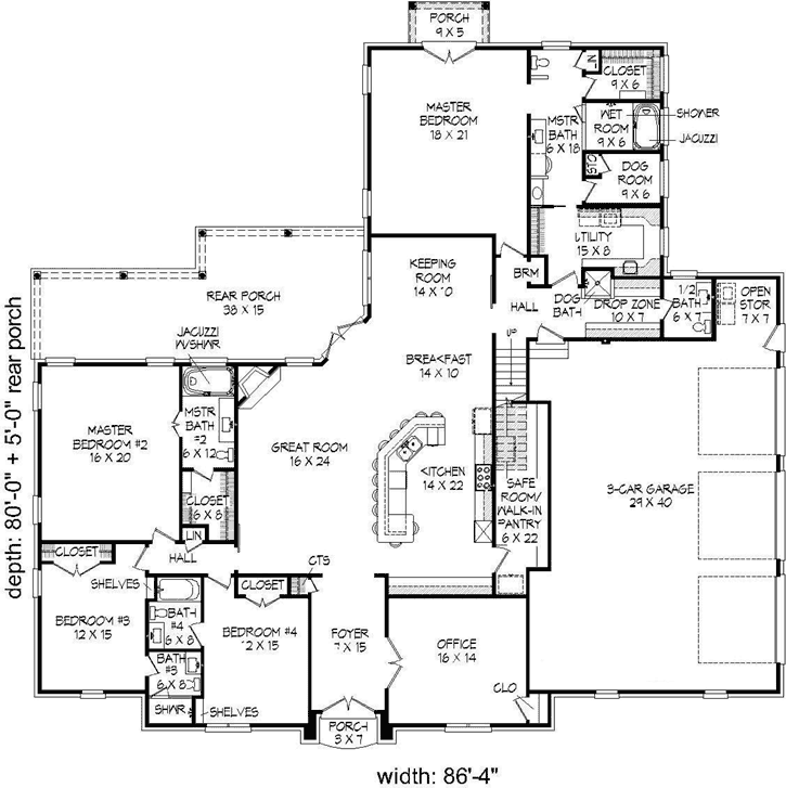 Main Floor Plan: 87-241