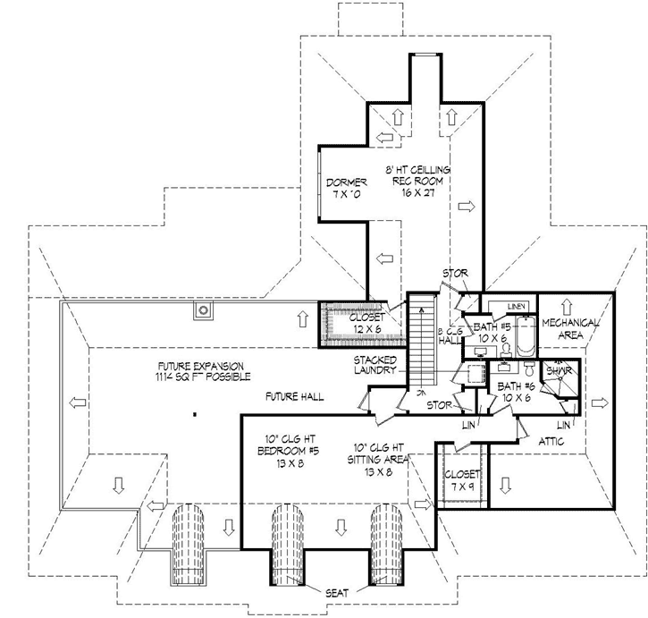 Upper/Second Floor Plan: 87-241