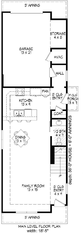 Main Floor Plan: 87-244