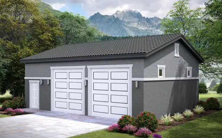 Transitional house plans 87-305 - front exterior, 1,008 sq ft, 0 bed, 0 bath house plans | Monster House Plans