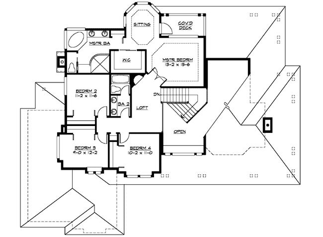 Upper/Second Floor Plan: 88-101