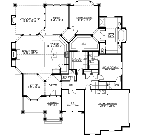 Main Floor Plan: 88-1019