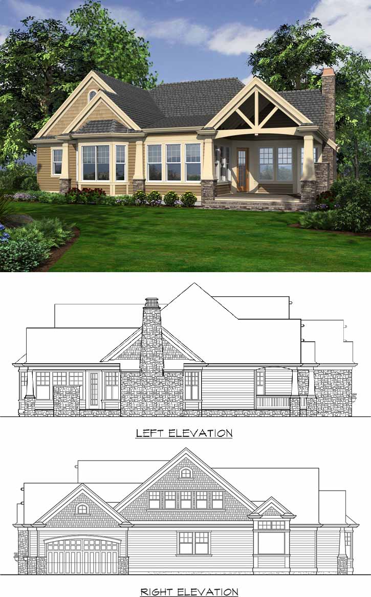 Cottage House Plan 3 Bedrooms 3 Bath 3020 Sq Ft Plan 88 102