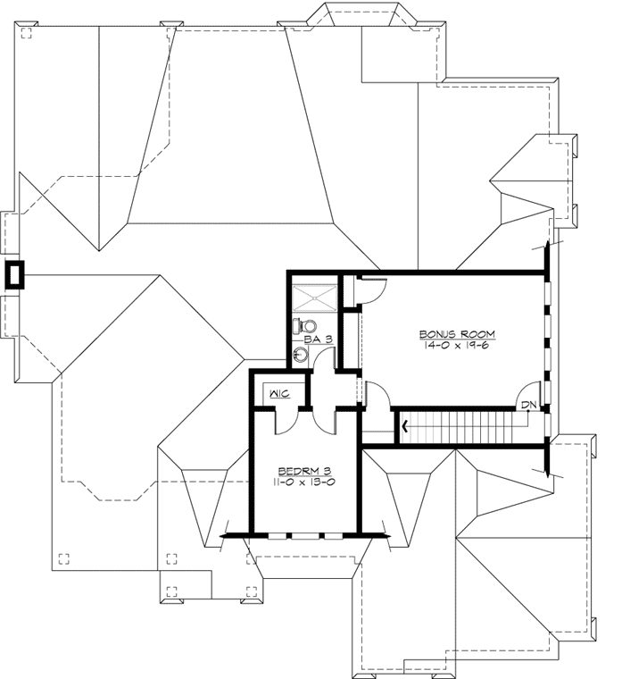 Upper/Second Floor Plan: 88-102