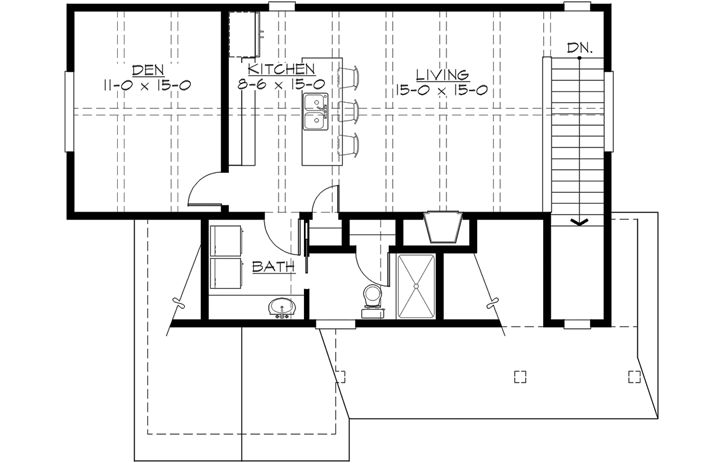 Upper/Second Floor Plan: 88-129