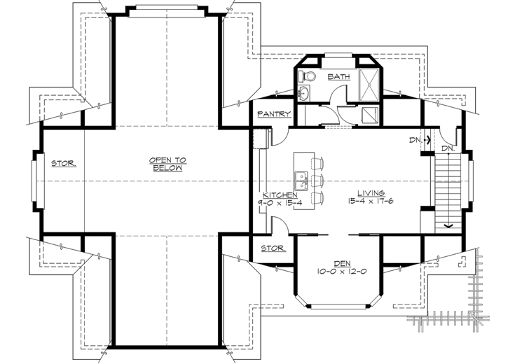 Upper/Second Floor Plan:88-130