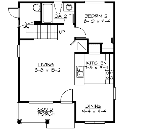 Main Floor Plan: 88-135