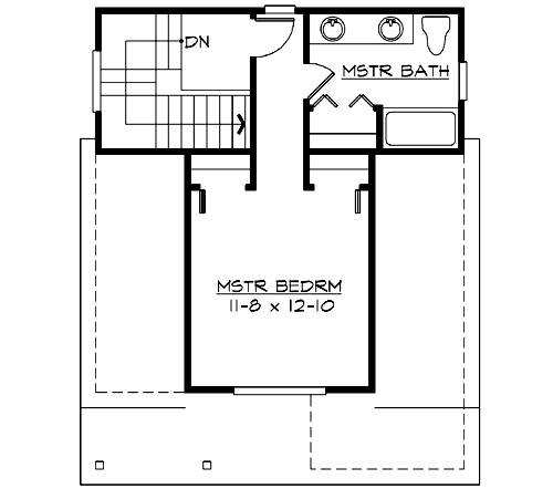 Upper/Second Floor Plan:88-135