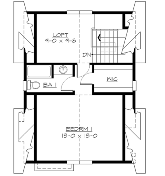 Upper/Second Floor Plan: 88-137