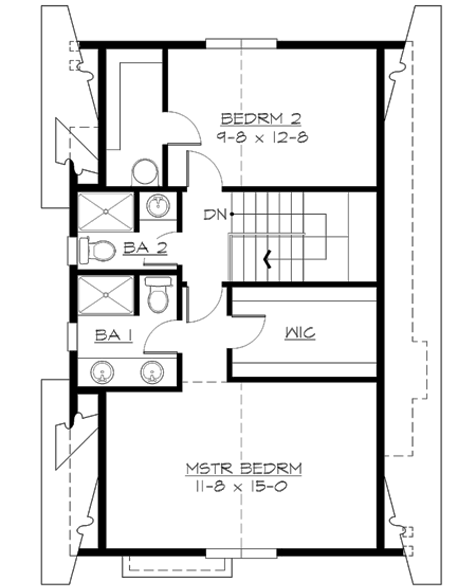 Upper/Second Floor Plan: 88-138