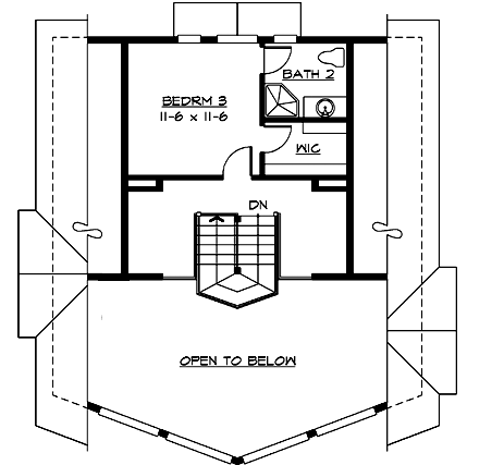 Upper/Second Floor Plan: 88-141
