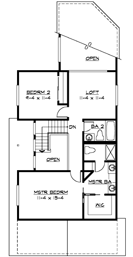 Upper/Second Floor Plan: 88-142