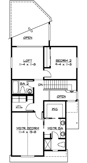 Upper/Second Floor Plan: 88-143