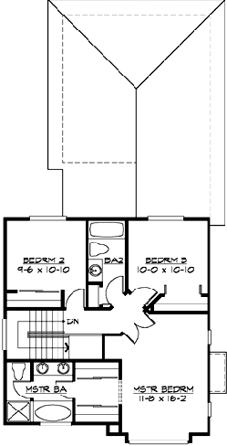 Upper/Second Floor Plan: 88-148