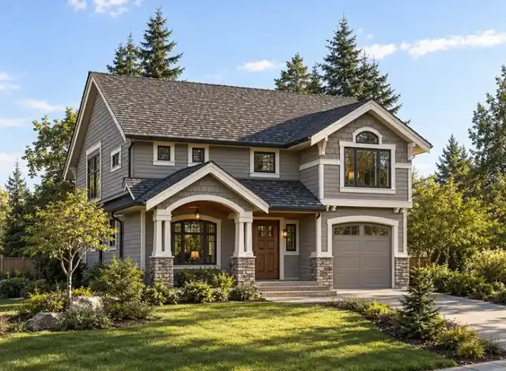Craftsman house plans 88-155 - front exterior, 1,680 sq ft, 2 bed, 2 bath house plans | Monster House Plans