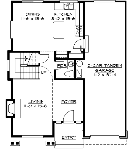 Main Floor Plan: 88-155