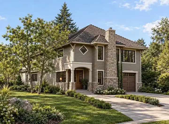 Northwest house plans 88-157 - front exterior, 1,620 sq ft, 3 bed, 2 bath house plans | Monster House Plans