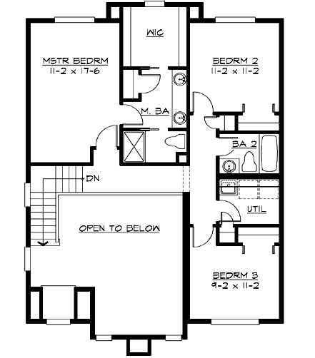 Upper/Second Floor Plan: 88-157