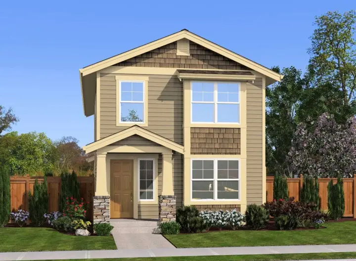 Northwest house plans 88-161 - front exterior, 1,675 sq ft, 4 bed, 2 bath house plans | Monster House Plans