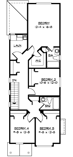 Upper/Second Floor Plan:88-161