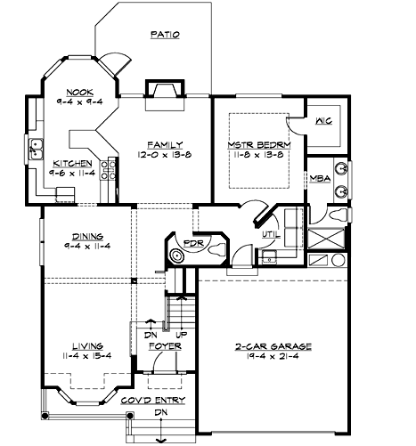 Main Floor Plan: 88-164