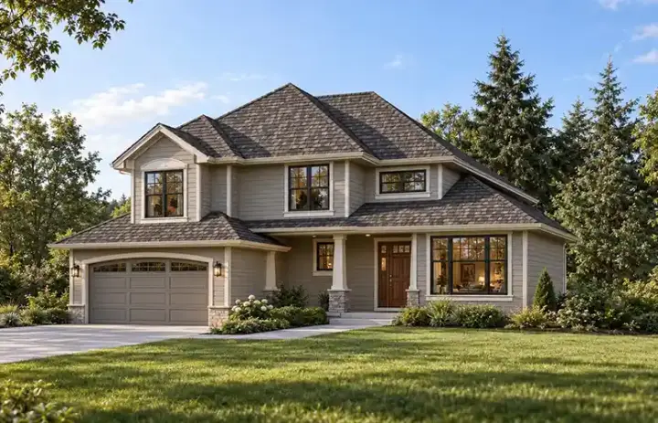 Northwest house plans 88-170 - front exterior, 1,780 sq ft, 3 bed, 2 bath house plans | Monster House Plans