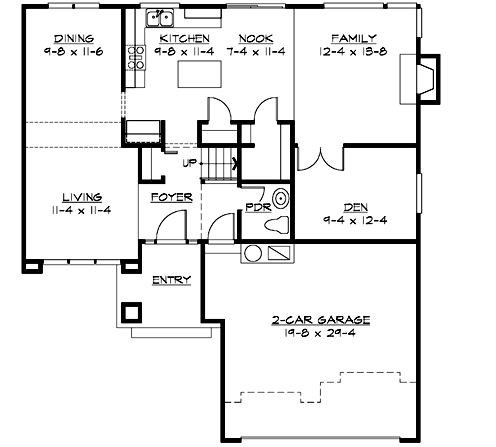 Main Floor Plan: 88-174