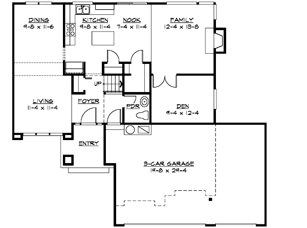 Main Floor Plan: 88-175