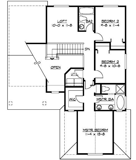 Upper/Second Floor Plan: 88-177