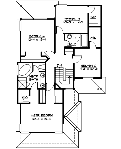 Upper/Second Floor Plan: 88-179